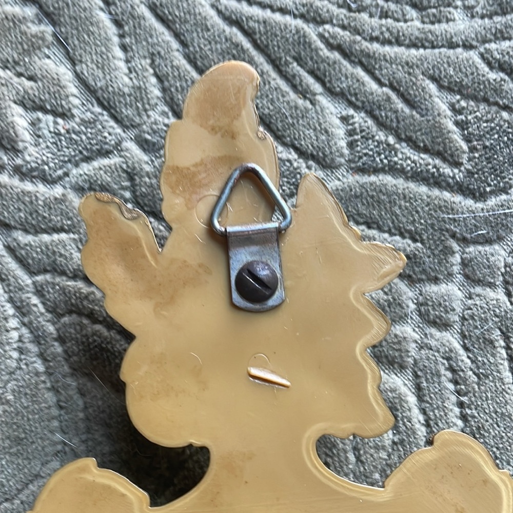 Pair Vintage Cameo Wall Plaques Baroque Female/Goddess Images USA - Picture 10 of 10